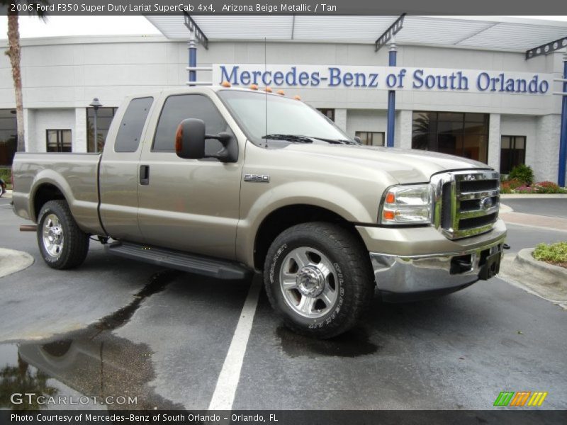Arizona Beige Metallic / Tan 2006 Ford F350 Super Duty Lariat SuperCab 4x4