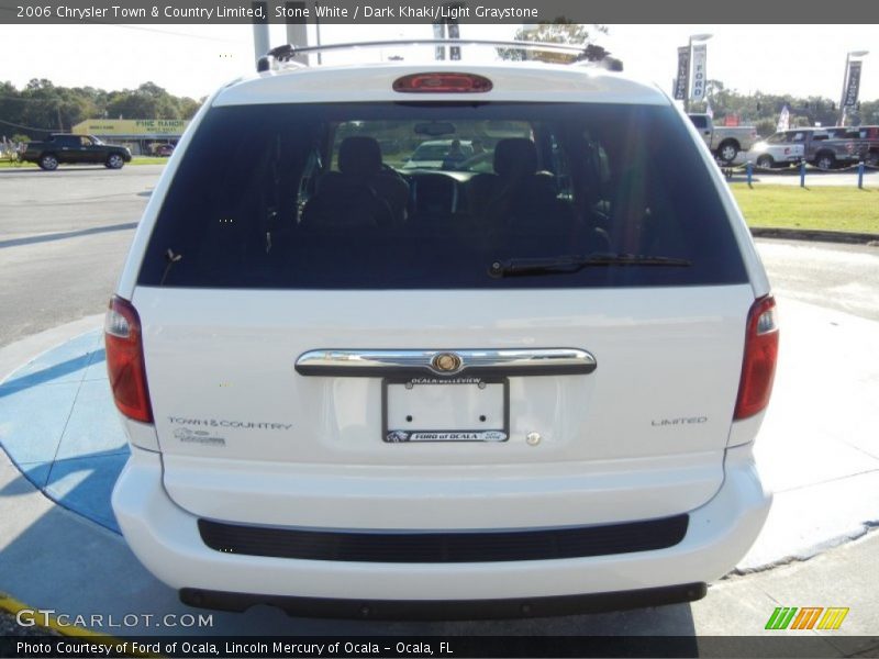 Stone White / Dark Khaki/Light Graystone 2006 Chrysler Town & Country Limited