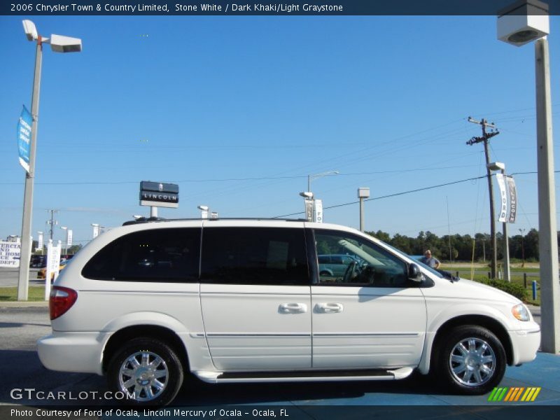 Stone White / Dark Khaki/Light Graystone 2006 Chrysler Town & Country Limited