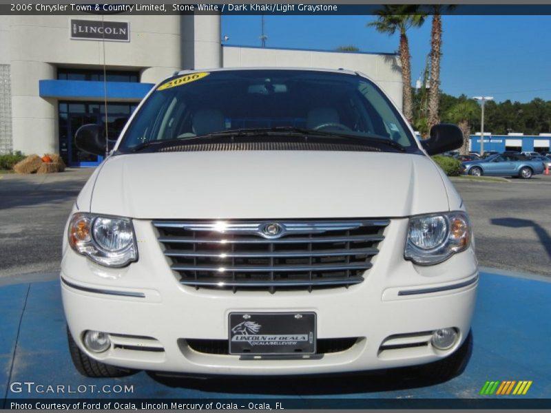 Stone White / Dark Khaki/Light Graystone 2006 Chrysler Town & Country Limited