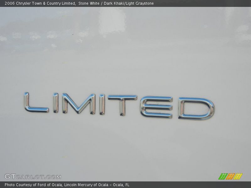 Stone White / Dark Khaki/Light Graystone 2006 Chrysler Town & Country Limited