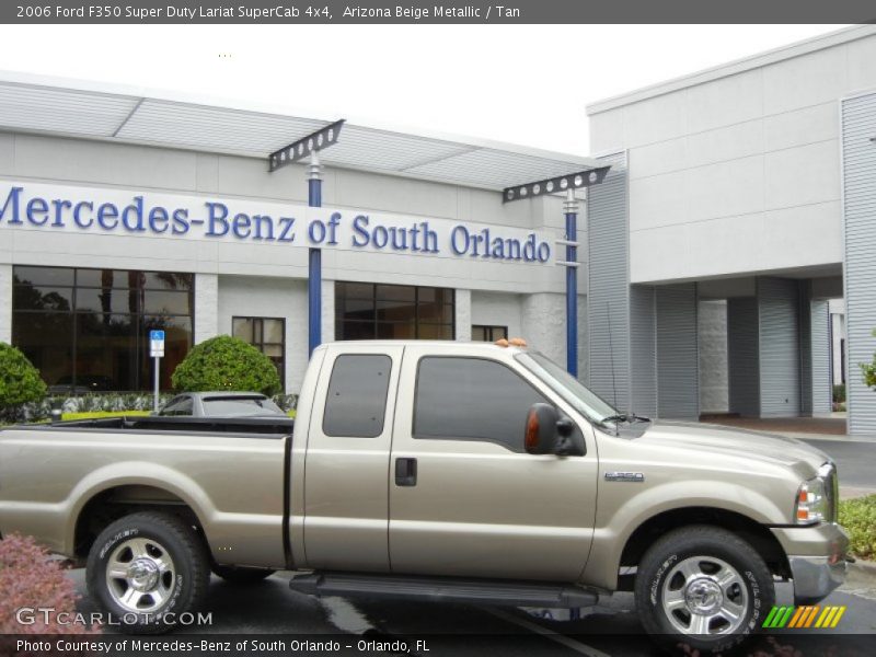 Arizona Beige Metallic / Tan 2006 Ford F350 Super Duty Lariat SuperCab 4x4