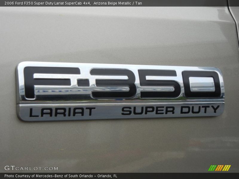 Arizona Beige Metallic / Tan 2006 Ford F350 Super Duty Lariat SuperCab 4x4