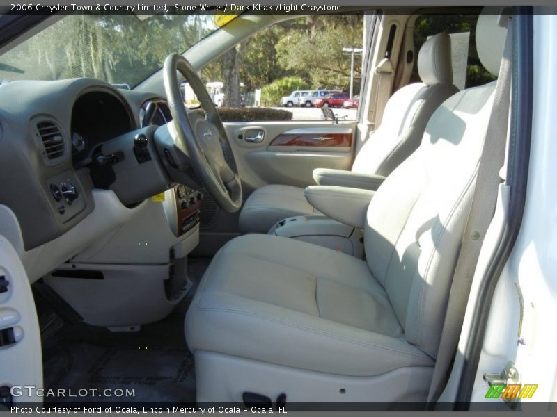 Stone White / Dark Khaki/Light Graystone 2006 Chrysler Town & Country Limited