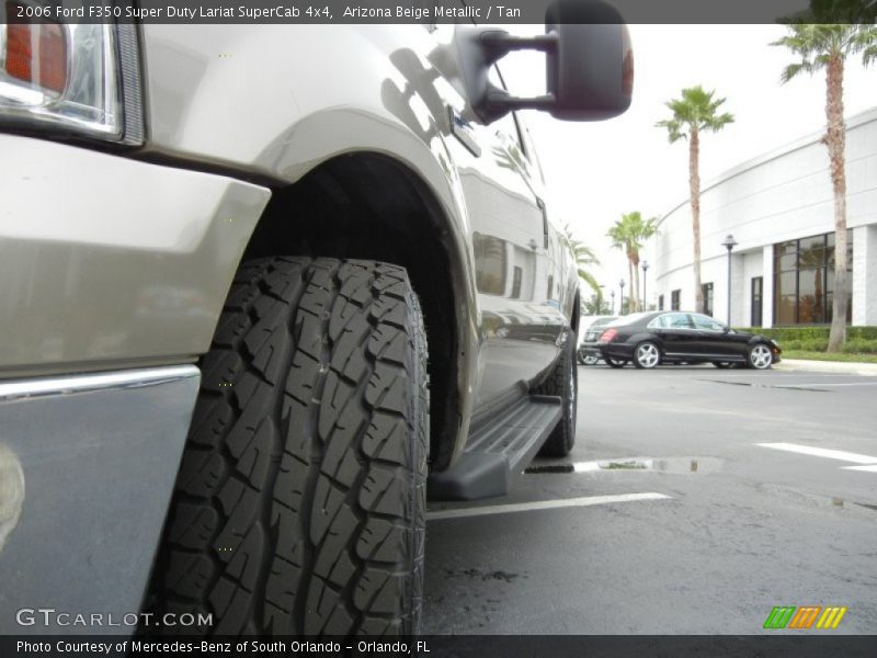 Arizona Beige Metallic / Tan 2006 Ford F350 Super Duty Lariat SuperCab 4x4