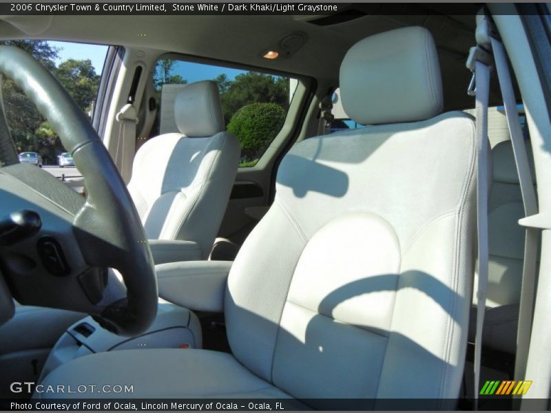 Stone White / Dark Khaki/Light Graystone 2006 Chrysler Town & Country Limited