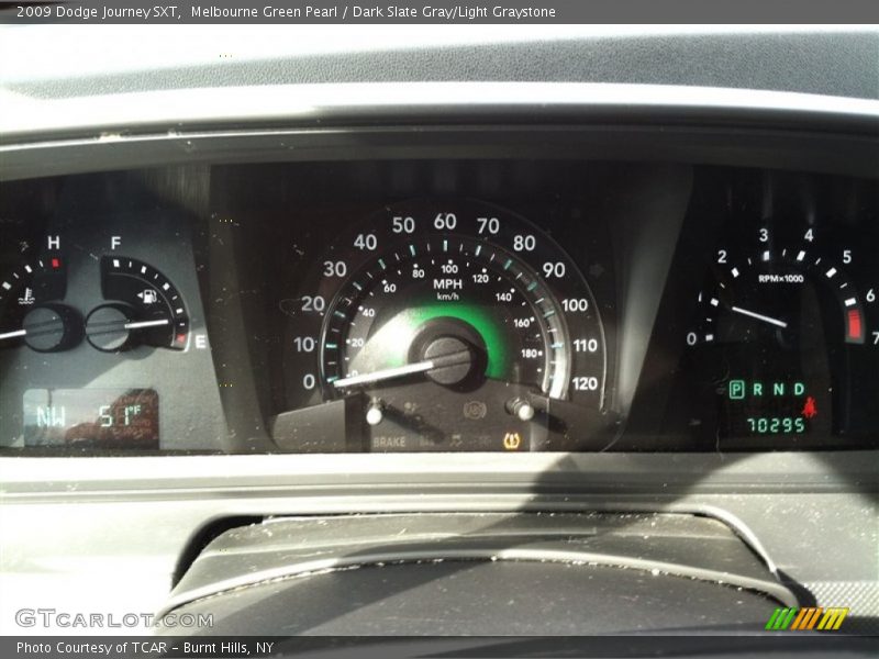 Melbourne Green Pearl / Dark Slate Gray/Light Graystone 2009 Dodge Journey SXT