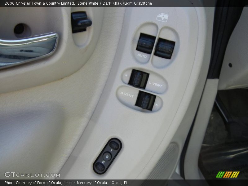 Stone White / Dark Khaki/Light Graystone 2006 Chrysler Town & Country Limited