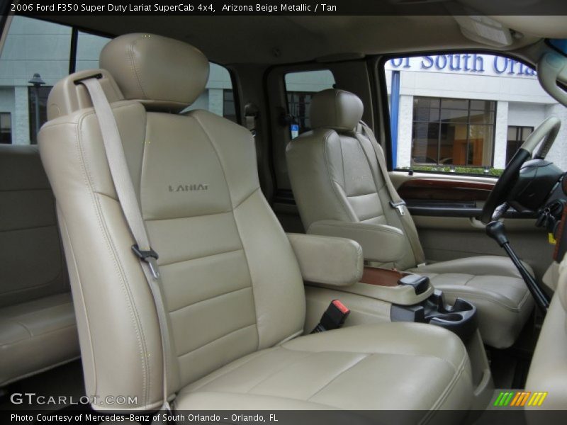 Arizona Beige Metallic / Tan 2006 Ford F350 Super Duty Lariat SuperCab 4x4