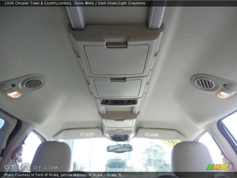 Stone White / Dark Khaki/Light Graystone 2006 Chrysler Town & Country Limited