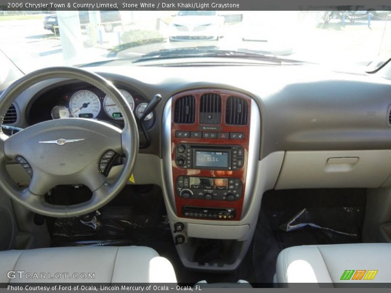 Stone White / Dark Khaki/Light Graystone 2006 Chrysler Town & Country Limited
