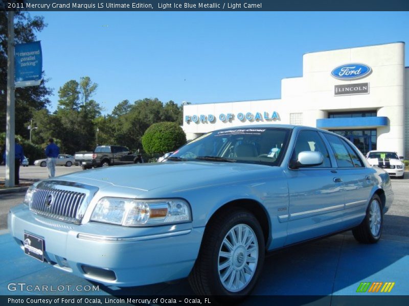 Light Ice Blue Metallic / Light Camel 2011 Mercury Grand Marquis LS Ultimate Edition