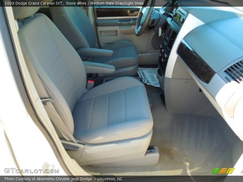 Stone White / Medium Slate Gray/Light Shale 2009 Dodge Grand Caravan SXT
