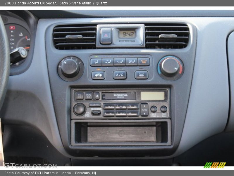 Controls of 2000 Accord DX Sedan
