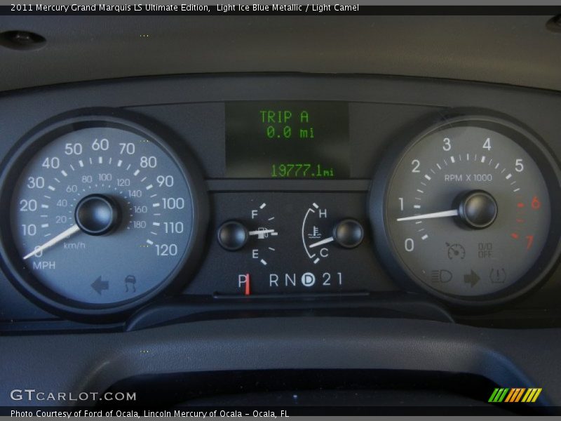 Light Ice Blue Metallic / Light Camel 2011 Mercury Grand Marquis LS Ultimate Edition