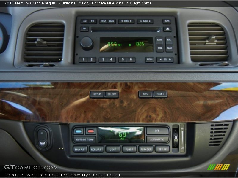 Light Ice Blue Metallic / Light Camel 2011 Mercury Grand Marquis LS Ultimate Edition