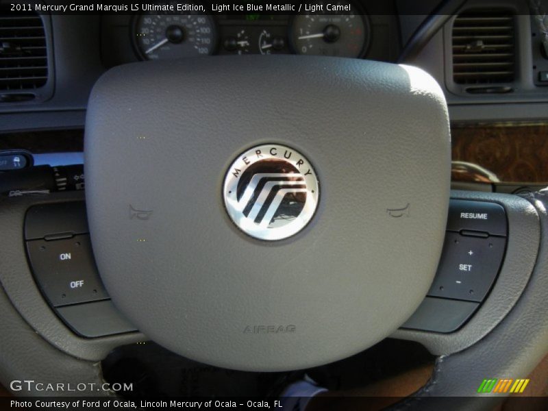 Light Ice Blue Metallic / Light Camel 2011 Mercury Grand Marquis LS Ultimate Edition