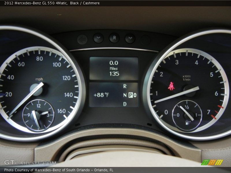  2012 GL 550 4Matic 550 4Matic Gauges