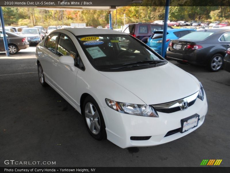 Taffeta White / Black 2010 Honda Civic LX-S Sedan