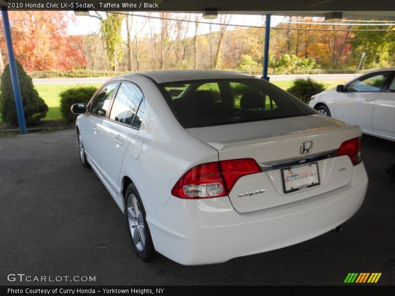 Taffeta White / Black 2010 Honda Civic LX-S Sedan