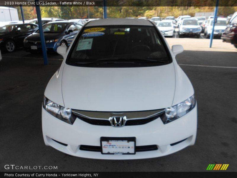 Taffeta White / Black 2010 Honda Civic LX-S Sedan