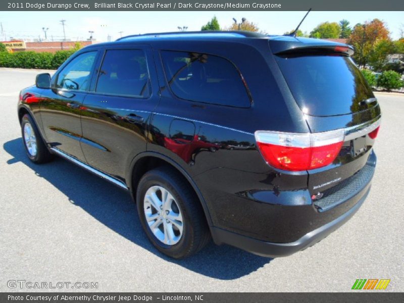 Brilliant Black Crystal Pearl / Dark Graystone/Medium Graystone 2011 Dodge Durango Crew