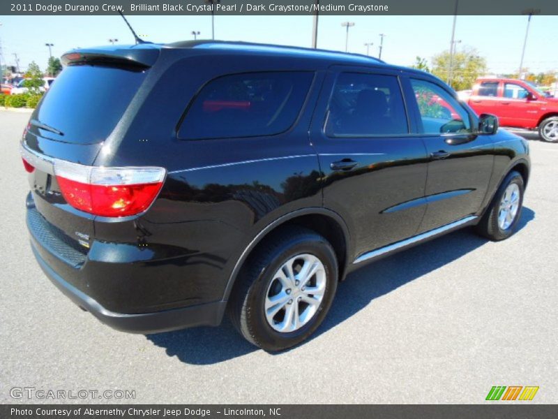 Brilliant Black Crystal Pearl / Dark Graystone/Medium Graystone 2011 Dodge Durango Crew