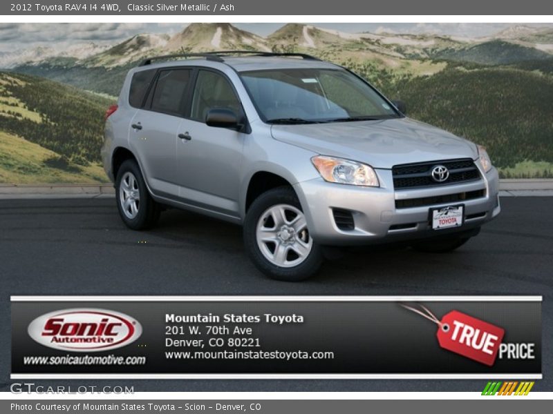 Classic Silver Metallic / Ash 2012 Toyota RAV4 I4 4WD