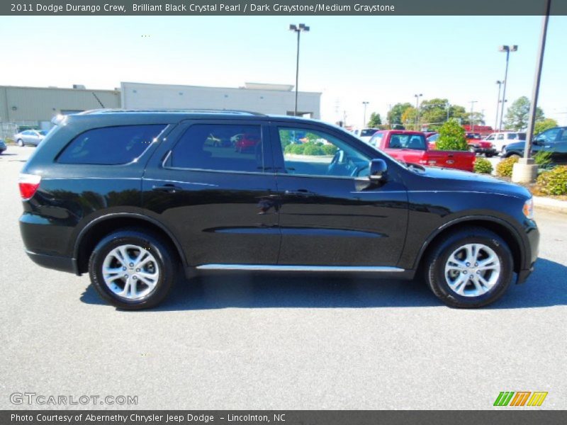 Brilliant Black Crystal Pearl / Dark Graystone/Medium Graystone 2011 Dodge Durango Crew
