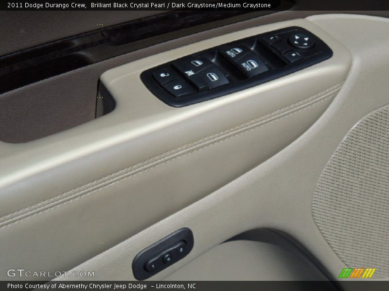 Brilliant Black Crystal Pearl / Dark Graystone/Medium Graystone 2011 Dodge Durango Crew