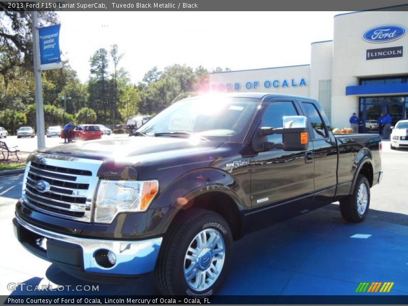 Tuxedo Black Metallic / Black 2013 Ford F150 Lariat SuperCab