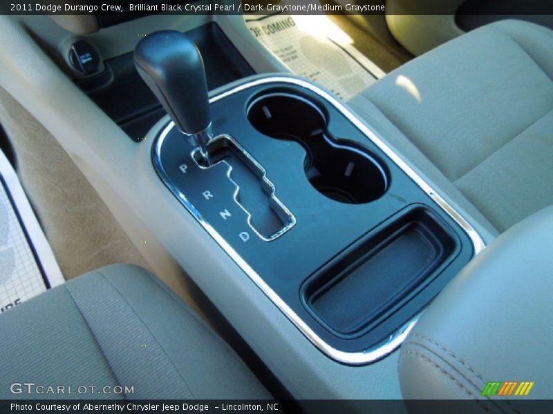 Brilliant Black Crystal Pearl / Dark Graystone/Medium Graystone 2011 Dodge Durango Crew