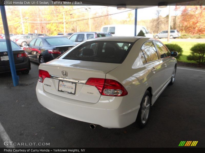 Taffeta White / Black 2010 Honda Civic LX-S Sedan