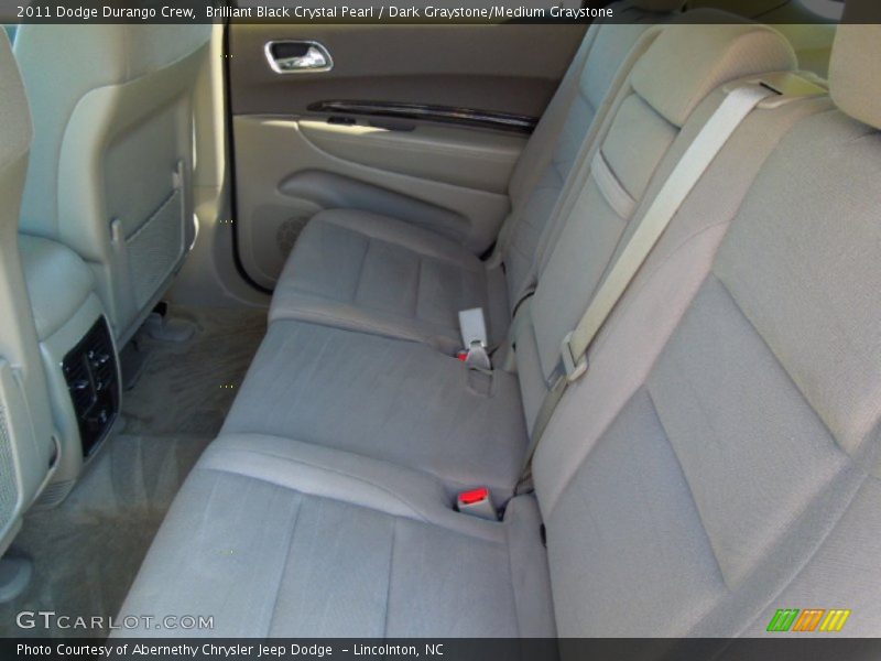 Brilliant Black Crystal Pearl / Dark Graystone/Medium Graystone 2011 Dodge Durango Crew