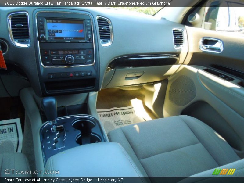 Brilliant Black Crystal Pearl / Dark Graystone/Medium Graystone 2011 Dodge Durango Crew