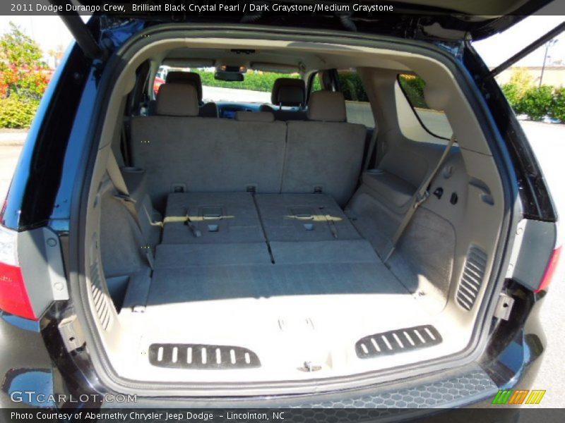 Brilliant Black Crystal Pearl / Dark Graystone/Medium Graystone 2011 Dodge Durango Crew