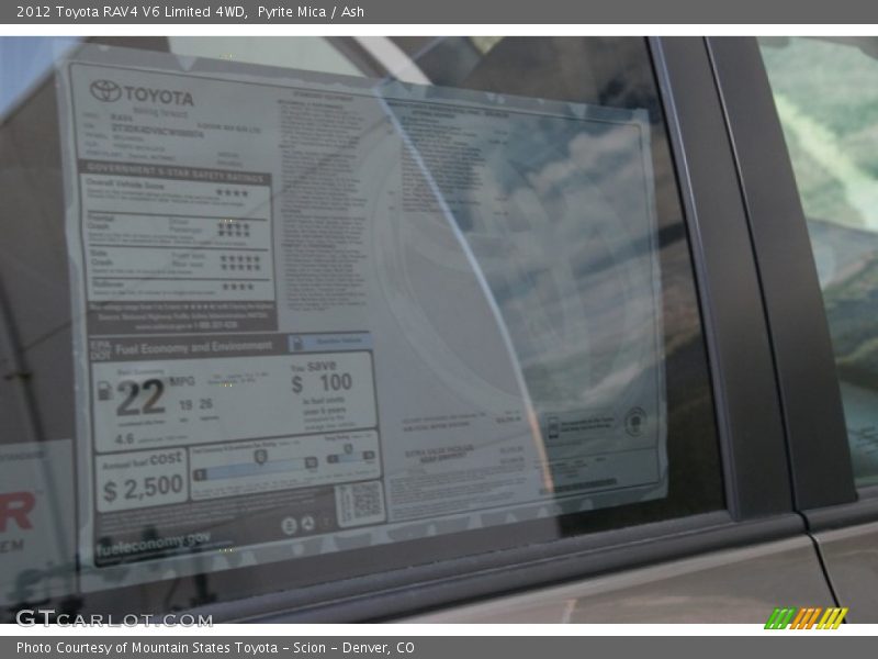 Pyrite Mica / Ash 2012 Toyota RAV4 V6 Limited 4WD