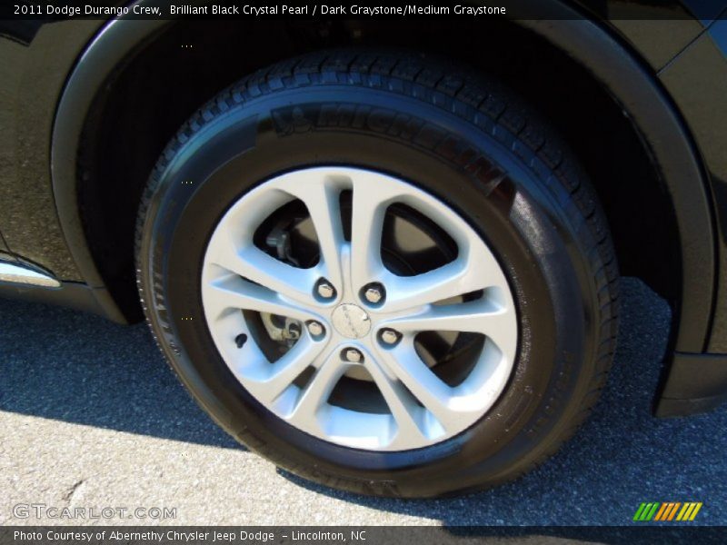 Brilliant Black Crystal Pearl / Dark Graystone/Medium Graystone 2011 Dodge Durango Crew