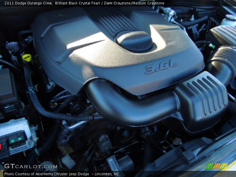 Brilliant Black Crystal Pearl / Dark Graystone/Medium Graystone 2011 Dodge Durango Crew