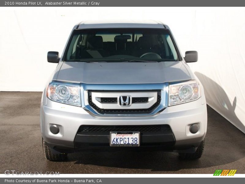 Alabaster Silver Metallic / Gray 2010 Honda Pilot LX