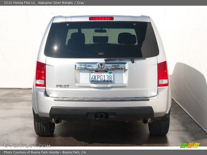 Alabaster Silver Metallic / Gray 2010 Honda Pilot LX