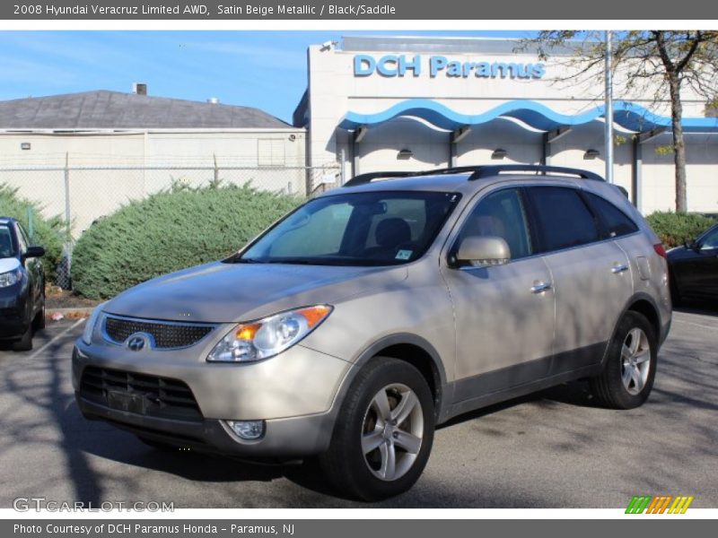 Satin Beige Metallic / Black/Saddle 2008 Hyundai Veracruz Limited AWD