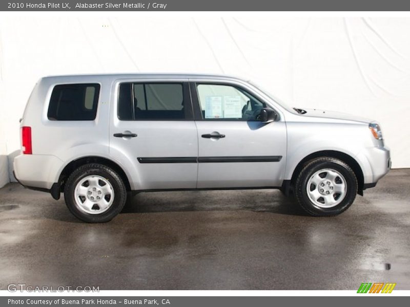 Alabaster Silver Metallic / Gray 2010 Honda Pilot LX