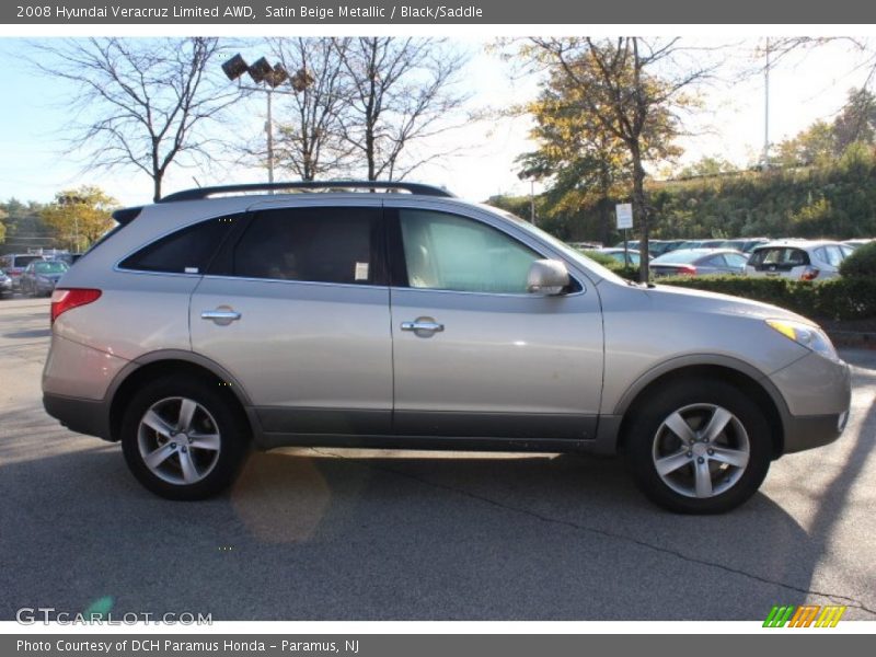 Satin Beige Metallic / Black/Saddle 2008 Hyundai Veracruz Limited AWD