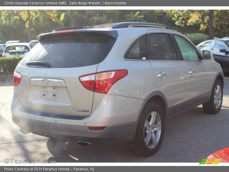 Satin Beige Metallic / Black/Saddle 2008 Hyundai Veracruz Limited AWD