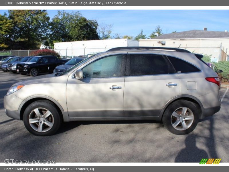 Satin Beige Metallic / Black/Saddle 2008 Hyundai Veracruz Limited AWD