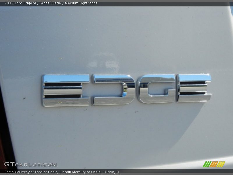 White Suede / Medium Light Stone 2013 Ford Edge SE