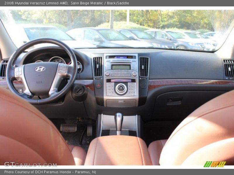 Satin Beige Metallic / Black/Saddle 2008 Hyundai Veracruz Limited AWD