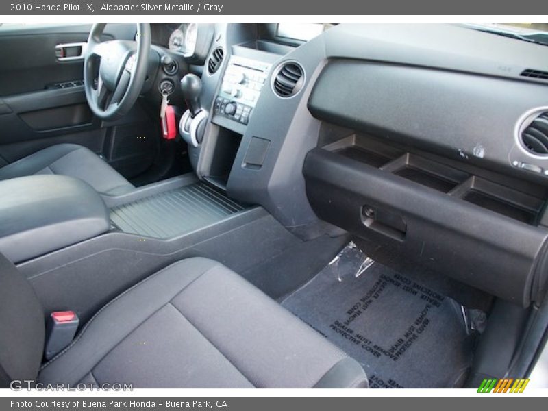 Alabaster Silver Metallic / Gray 2010 Honda Pilot LX