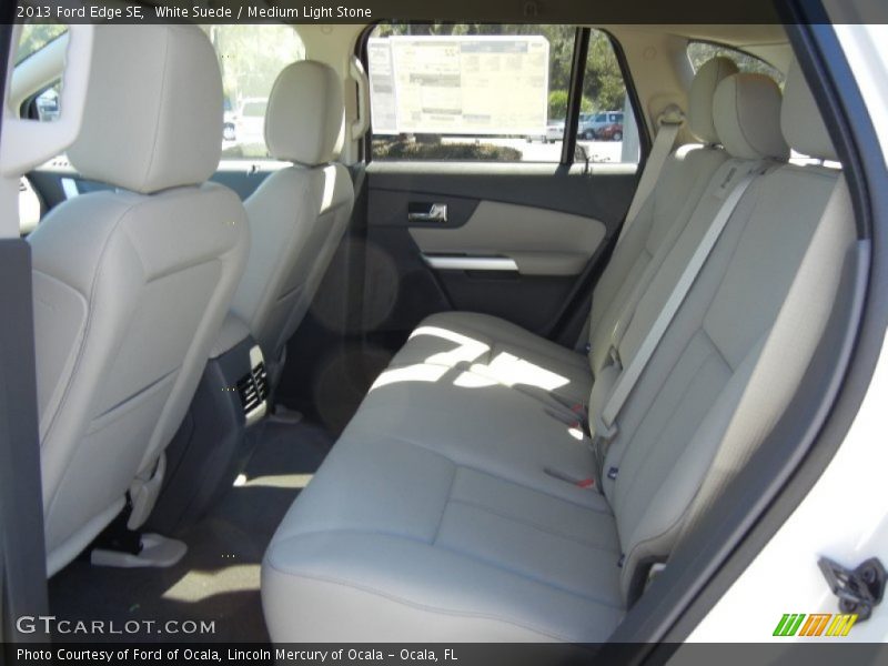 White Suede / Medium Light Stone 2013 Ford Edge SE